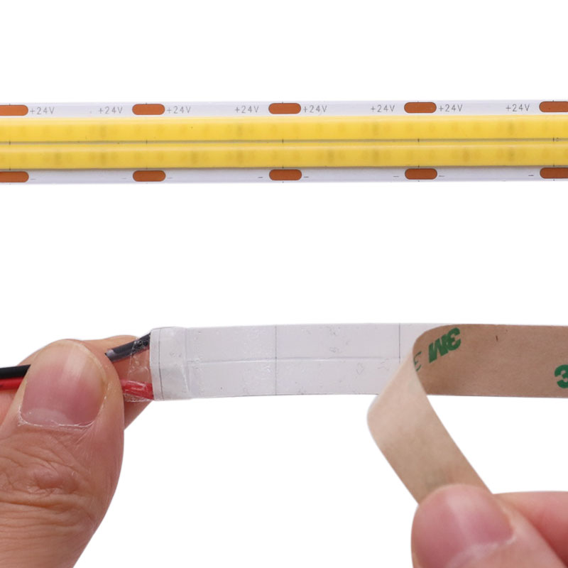24V Super Bright Double Row Chip On Board LED White Strip 600Chips/m 65Ft No Voltage Drop 24V Super Bright Double Row Chip On Board LED White Strip 600Chips/m 65Ft No Voltage Drop